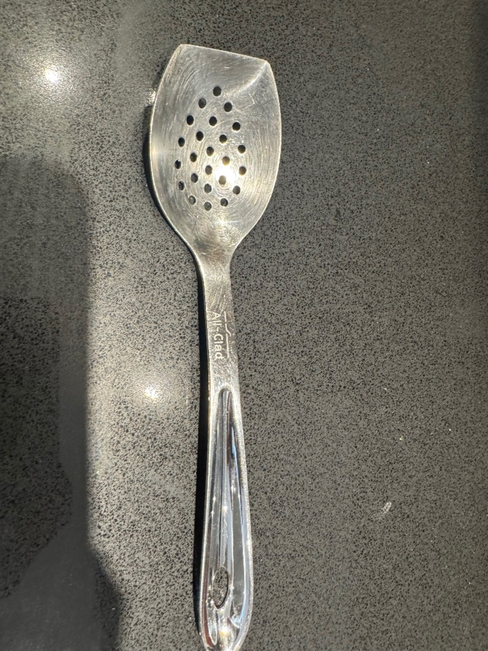 All-Clad Cook & Serve Stainless Steel Slotted Spoon 9.5 inch